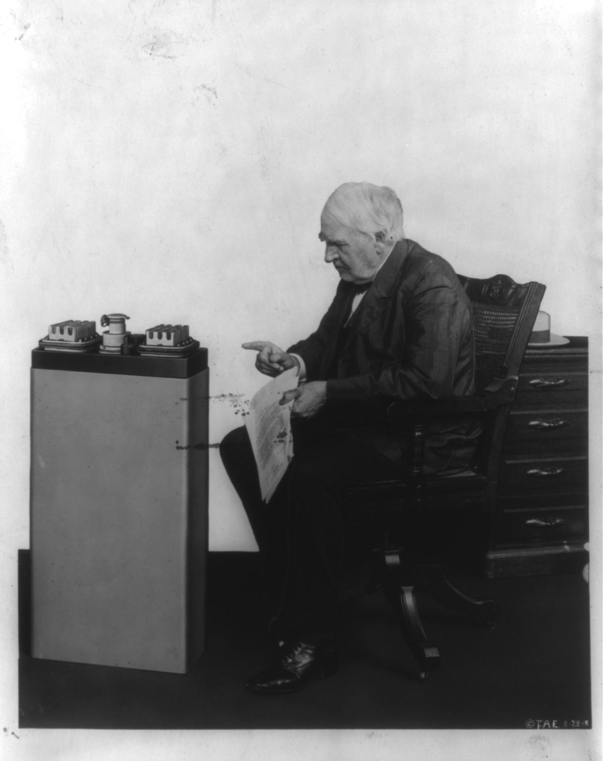 Thomas Alva Edison, 1847-1931, c1915 Oct. 4. — historic photograph