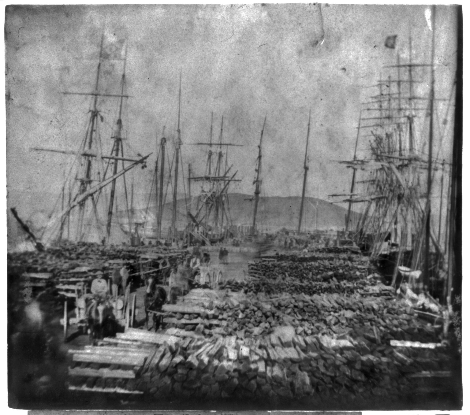 San Francisco, California - Mission Street wharf, [published 1866] — historic photograph