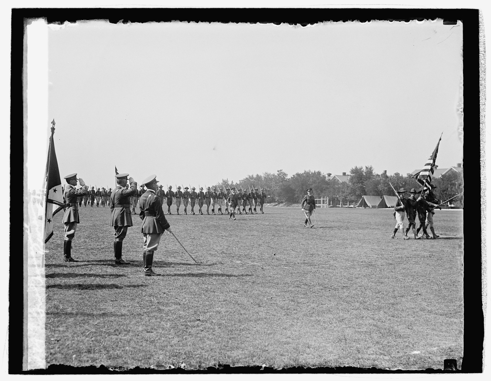 Genl. Summerall reviewing C.M.T.C. at Fort Myer, 8/1/29, [19]29 August 1. — historic photograph