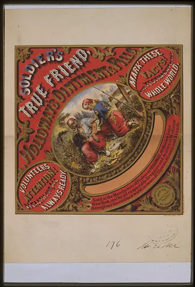Soldier's True Friend Holloway's Ointment and Pills advertisement