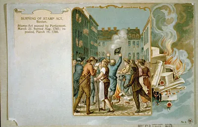Burning of Stamp Act, Boston