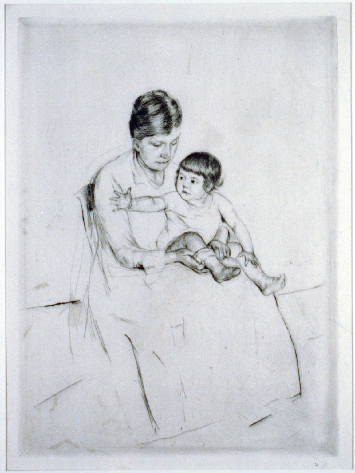 The stocking, 1890 — historic print