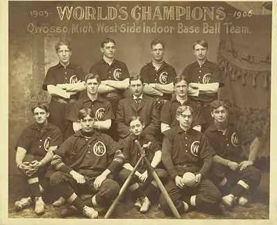 World's champions, 1905-1906, Owosso, Mich., West-side indoor base ball team