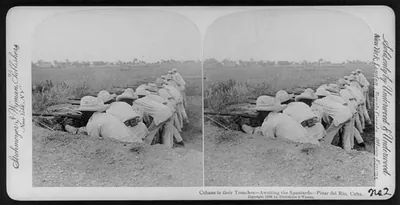 Cubans in their trenches - awaiting the Spaniards - Pinar del Rio, Cuba