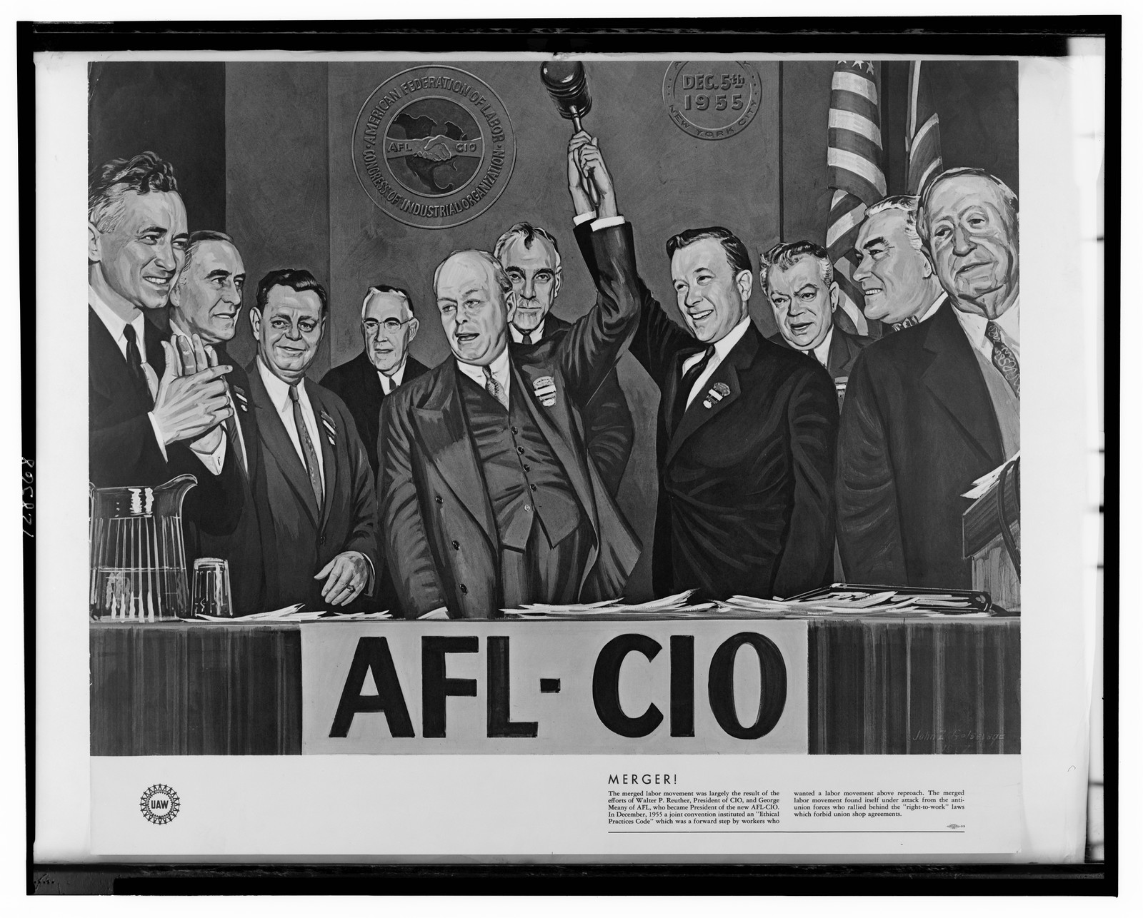AFL-CIO : merger!, [between 1965 and 1980] — vintage poster
