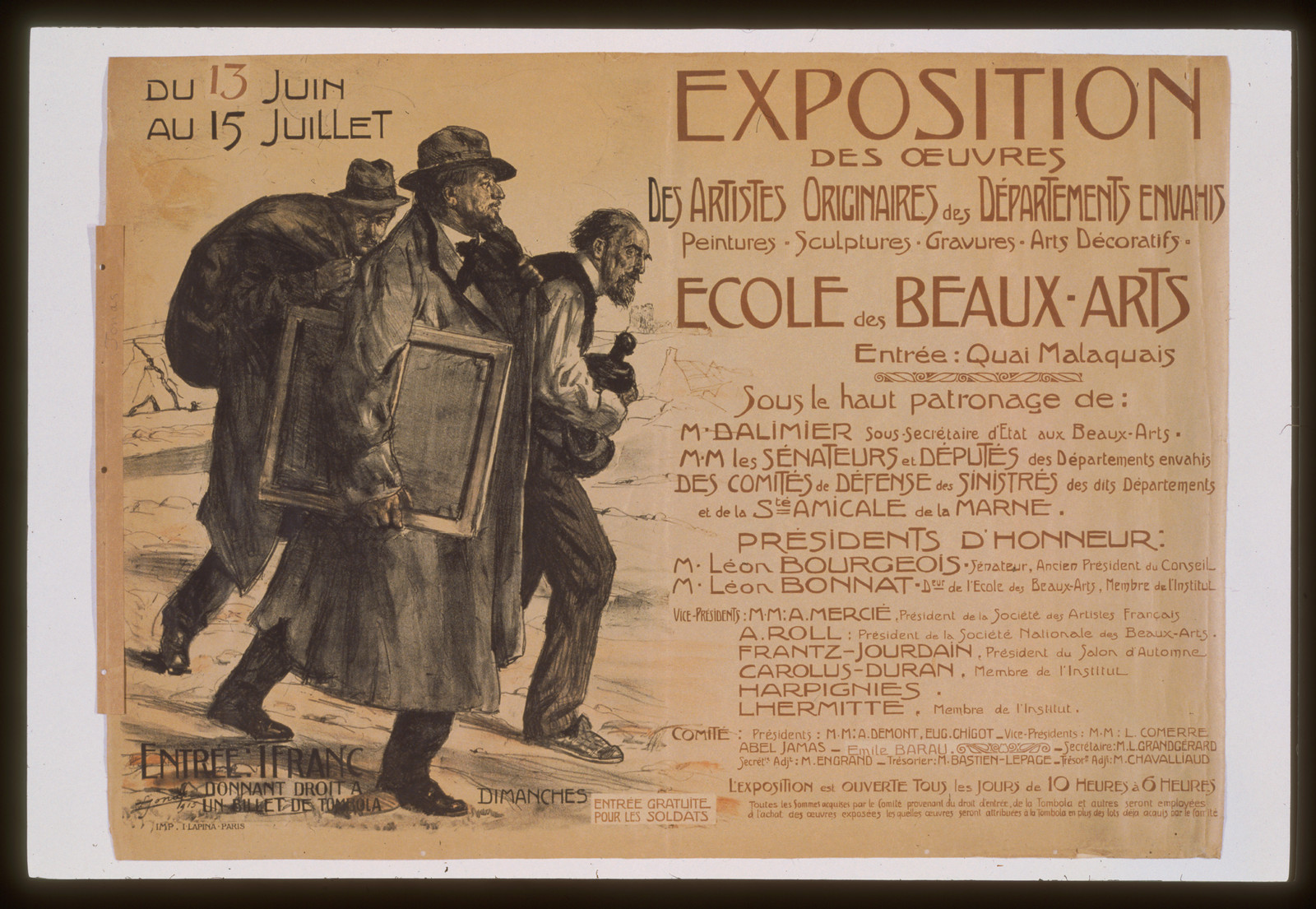 Exposition des oeuvres, 1915 — historic image