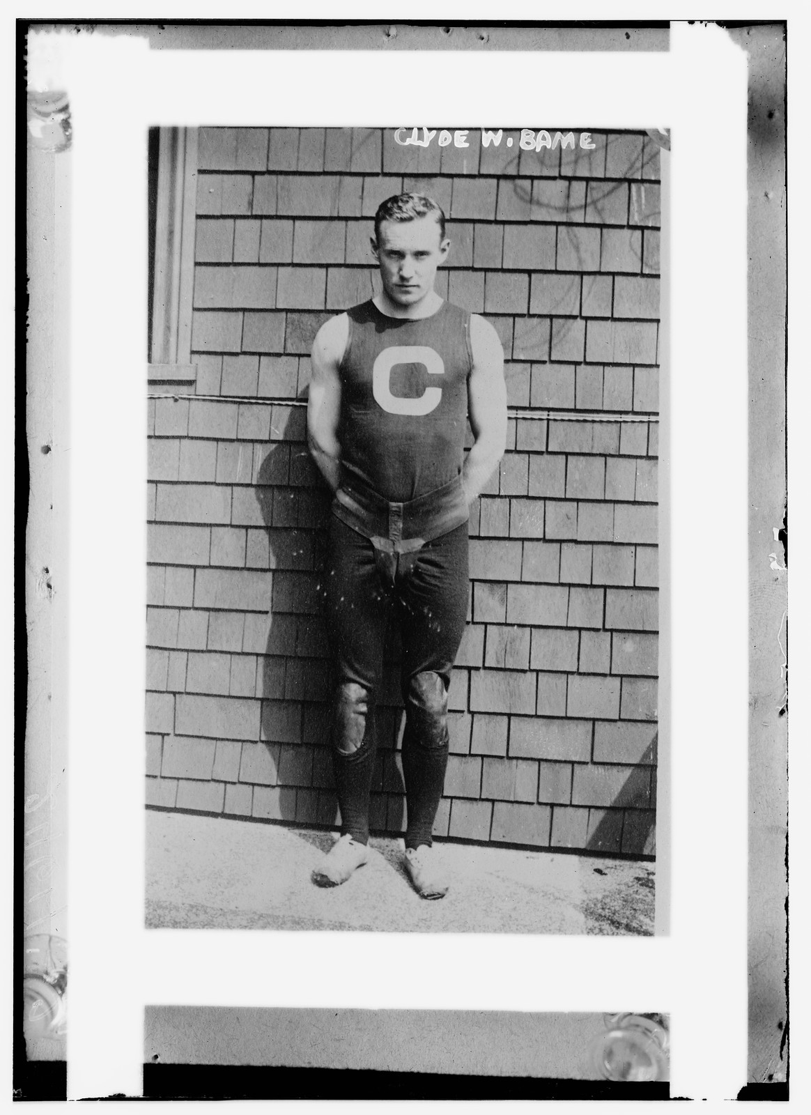 Clyde W. Bame, 12/3/12, 12/03/1912. — historic photograph