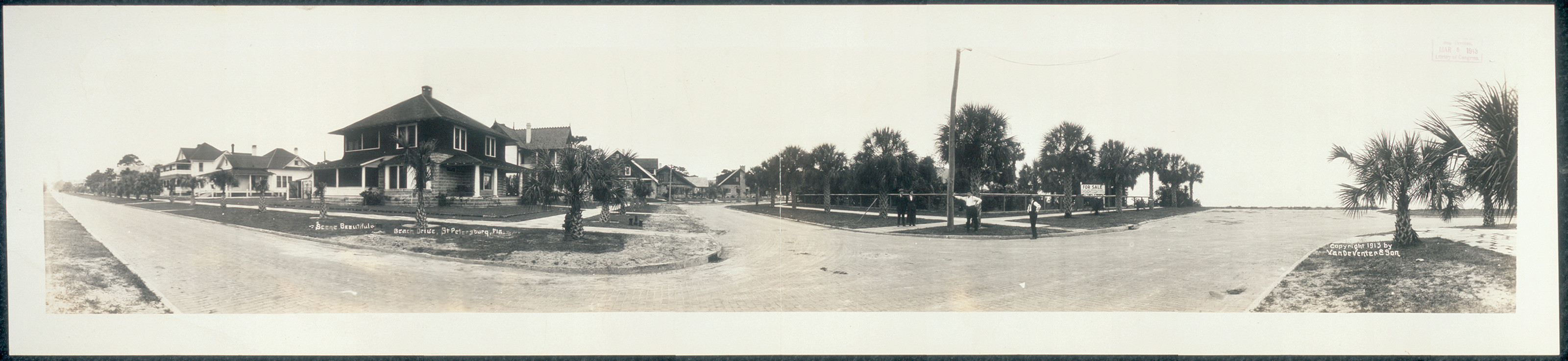 Beach Drive St. Petersburg, Florida, 1913, 1913 — historic image