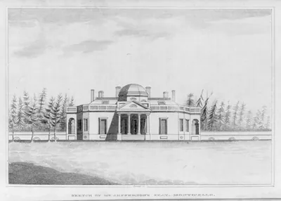 Sketch of Mr. Jefferson's seat, Monticello