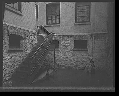 [Court of tenement house, New York City]