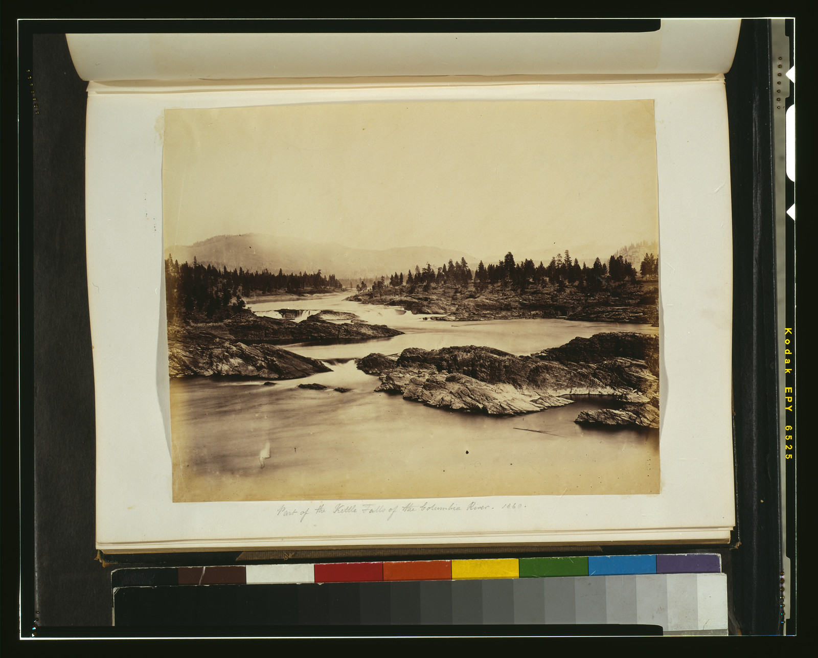 Part of the Kettle Falls of the Columbia River, 1860, 1860 — historic photograph