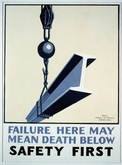 Failure here may mean death below Safety first.