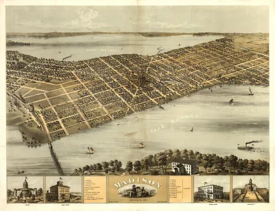 Madison, Wisconsin, 1867