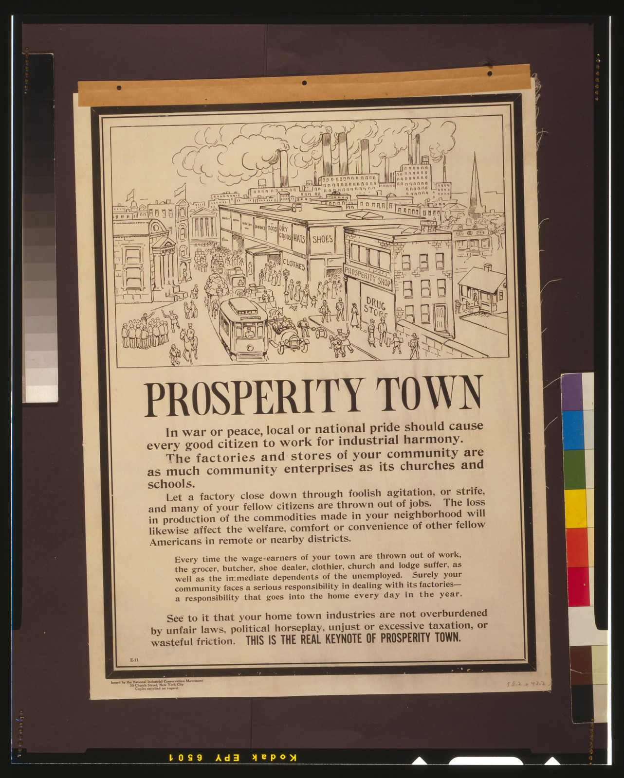 Prosperity town, [1917] — vintage poster
