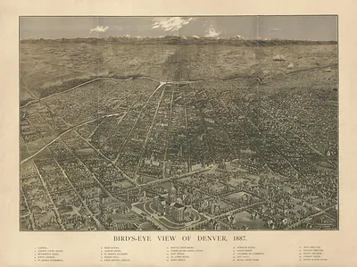 CO Denver 1887 MAP