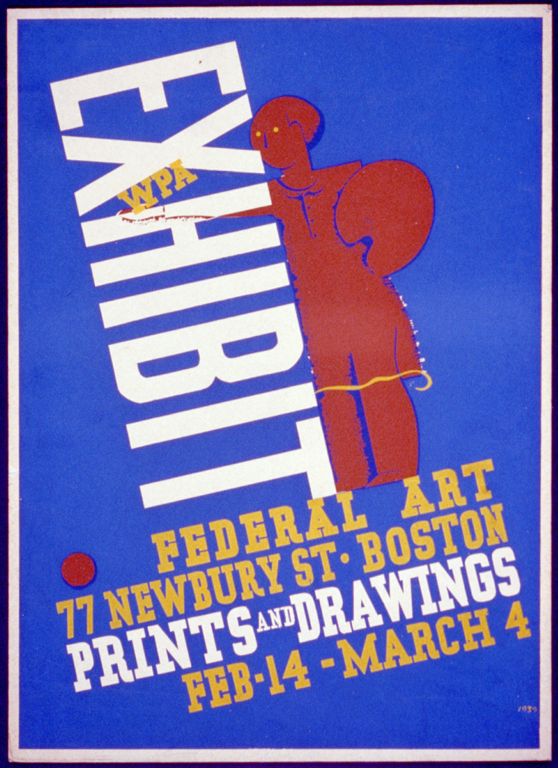 WPA exhibit Prints and drawings., 1939 — vintage poster