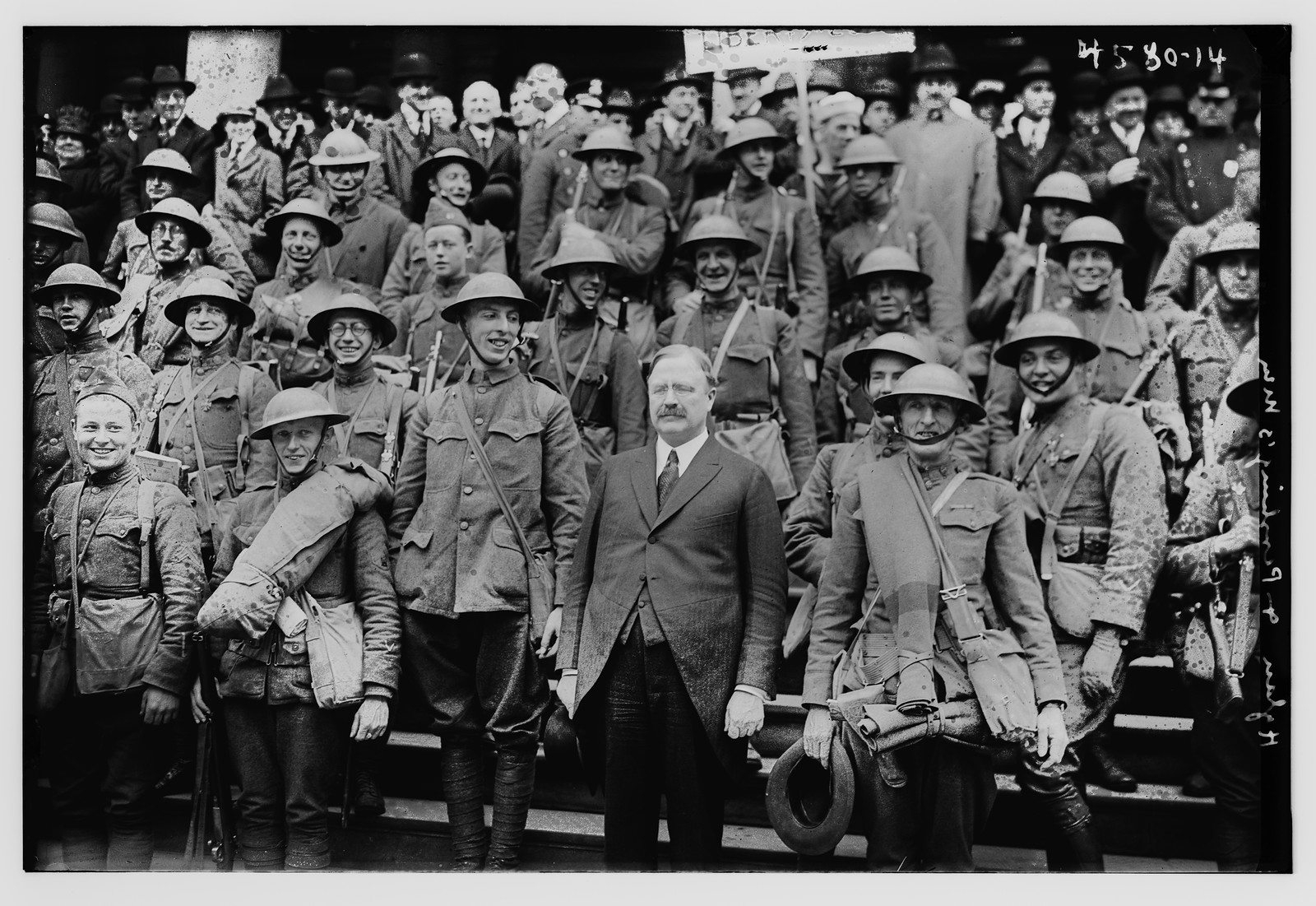 Liberty Parade Pershing Vets?, n/a — historic photograph