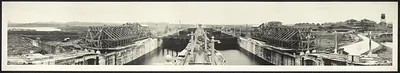 PANAMA 1913 Gatun Locks - emergency dams