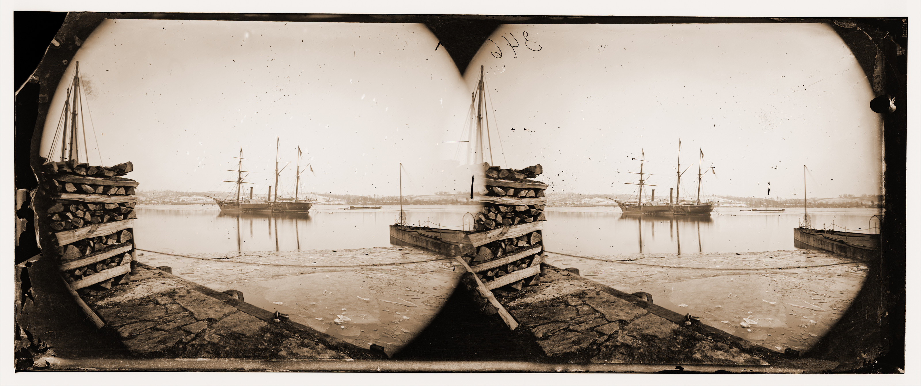 Washington District of Columbia. Brazilian steamer, 1863 — historic photograph