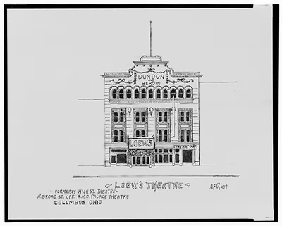 [Loew's Theatre (High St. Theatre), W. Broad St. opposite RKO Palace Theatre, Columbus, Ohio] / AFD 1939.