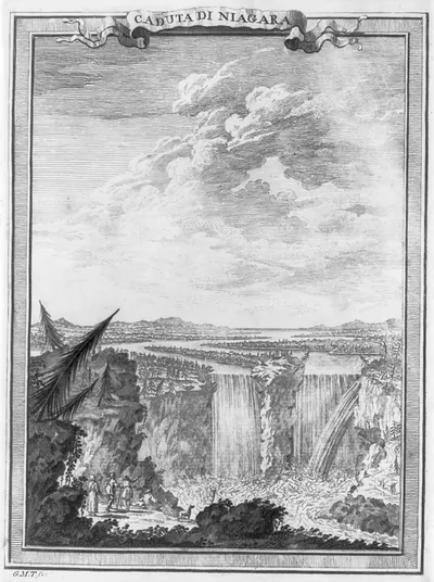 Caduta di Niagara / G.M.T. fc. 1777.