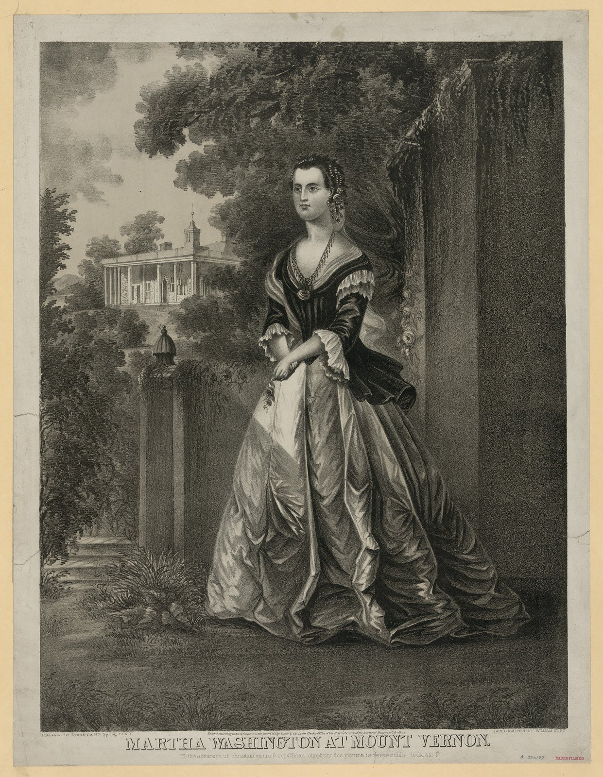 Martha Washington at Mount Vernon — historic image