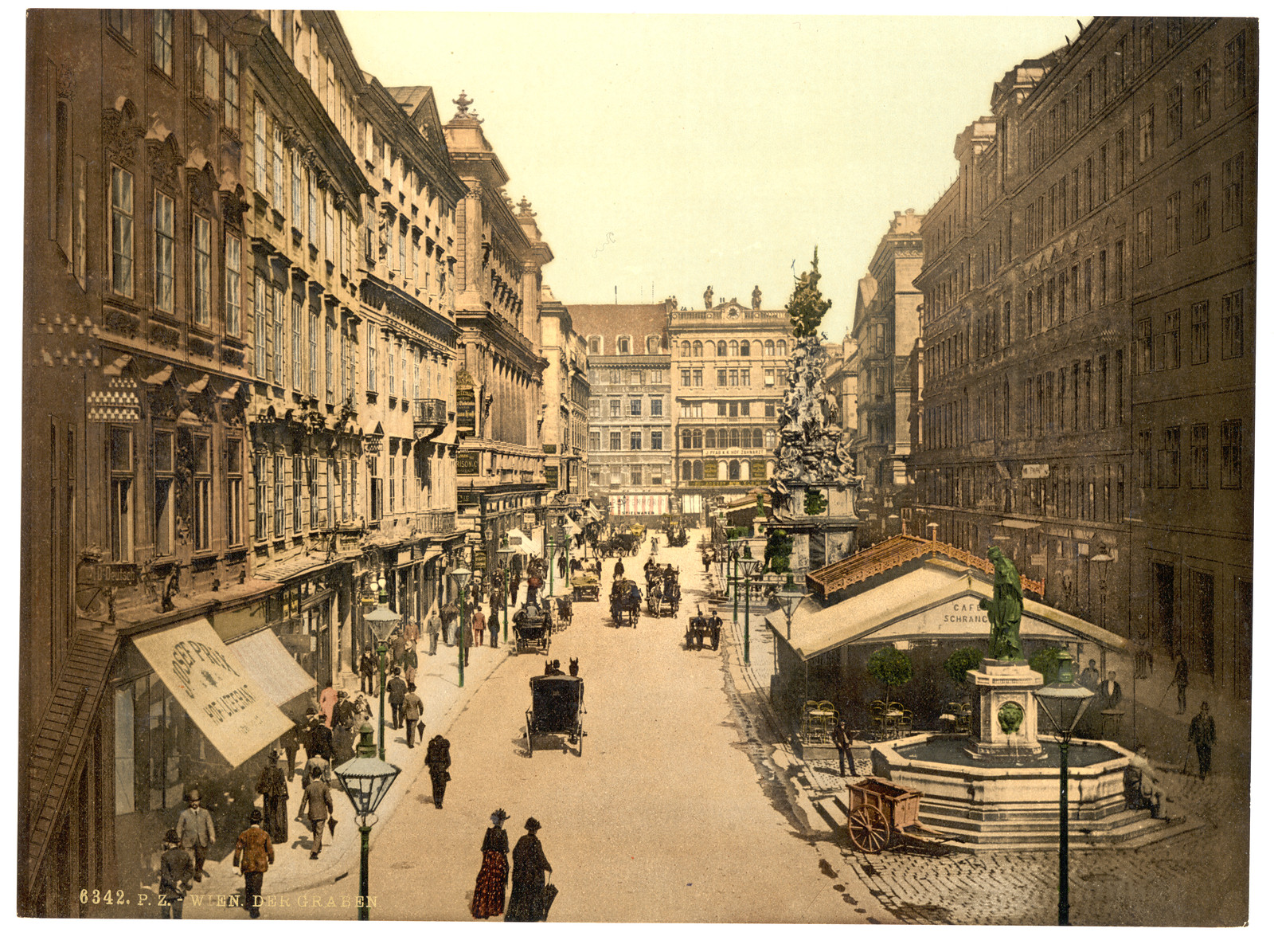 The Graben Vienna Austro-Hungary, [between ca. 1890 and ca. 1900]. — historic print