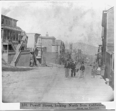 Powell Street, looking North from California Street, San Francisco