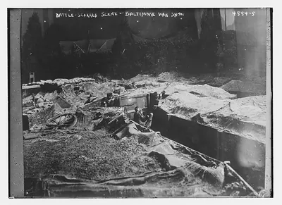 Battle-scarred scene -- Baltimore War Show