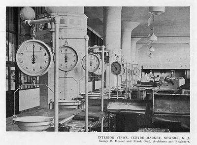 Interior Views, Center Market, Newark, N.J.