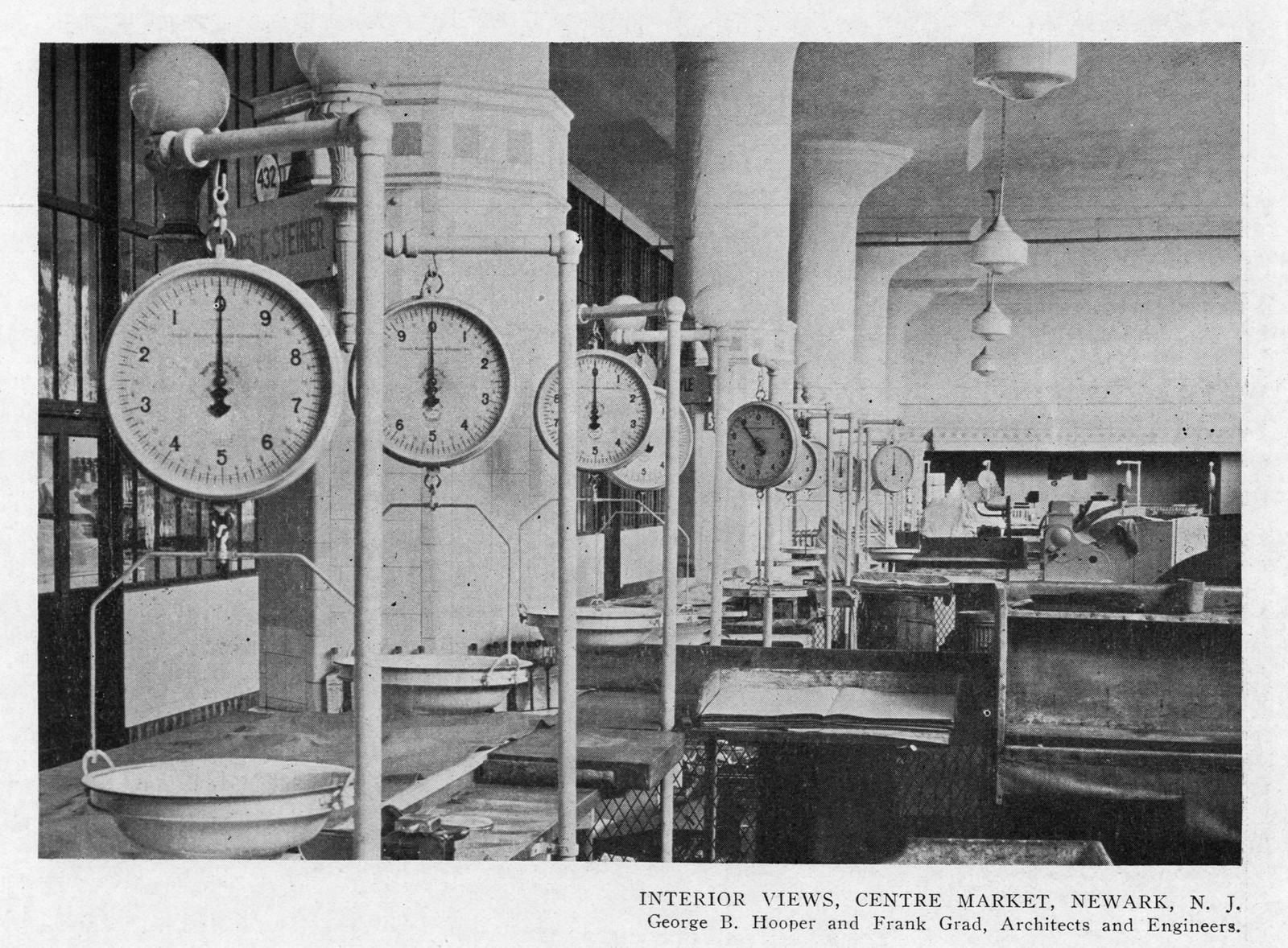 Interior Views, Center Market, Newark, N.J. — historic image
