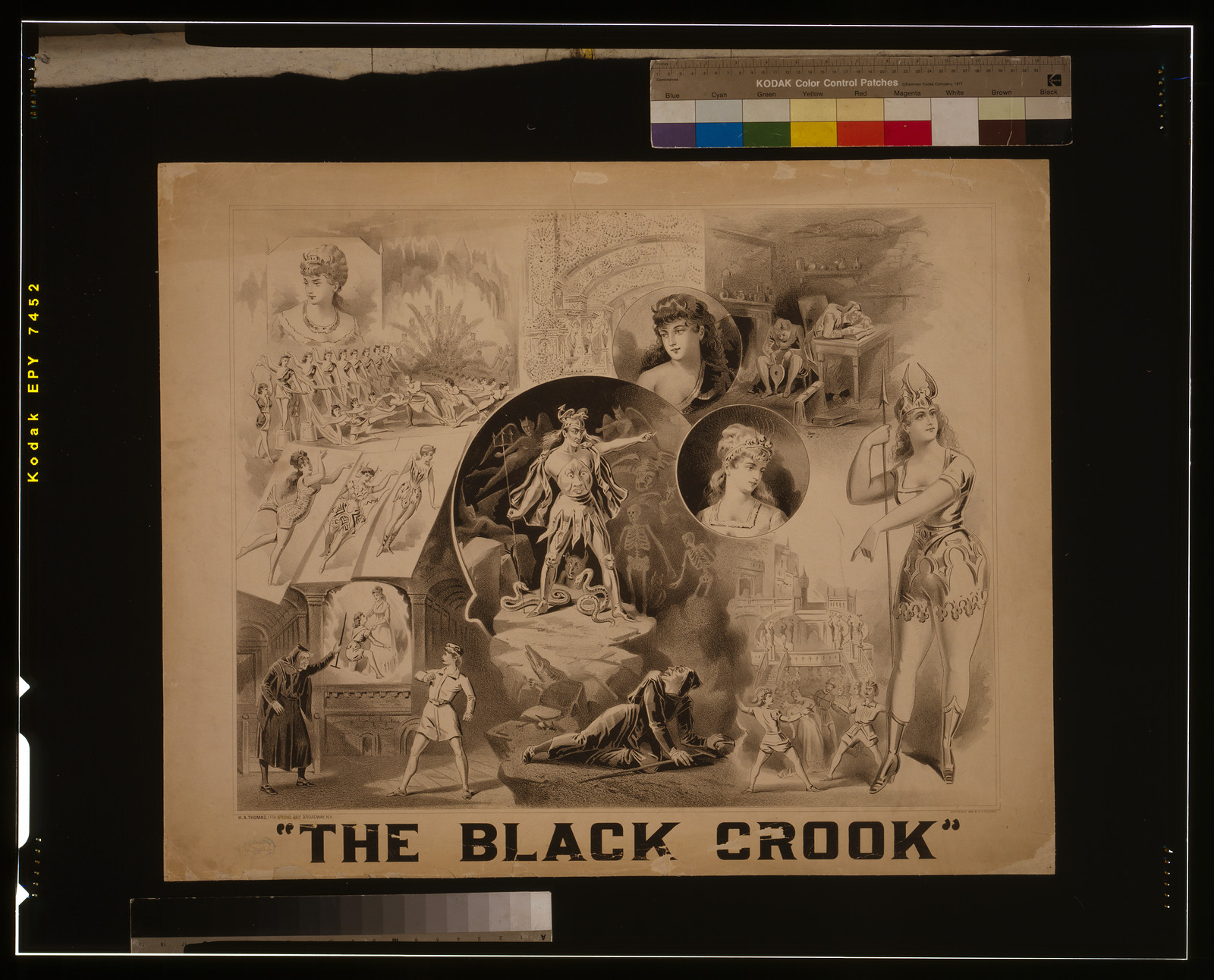 The black crook, 1879 — vintage poster