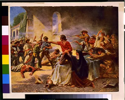 Battle of the Alamo / Percy Moran.