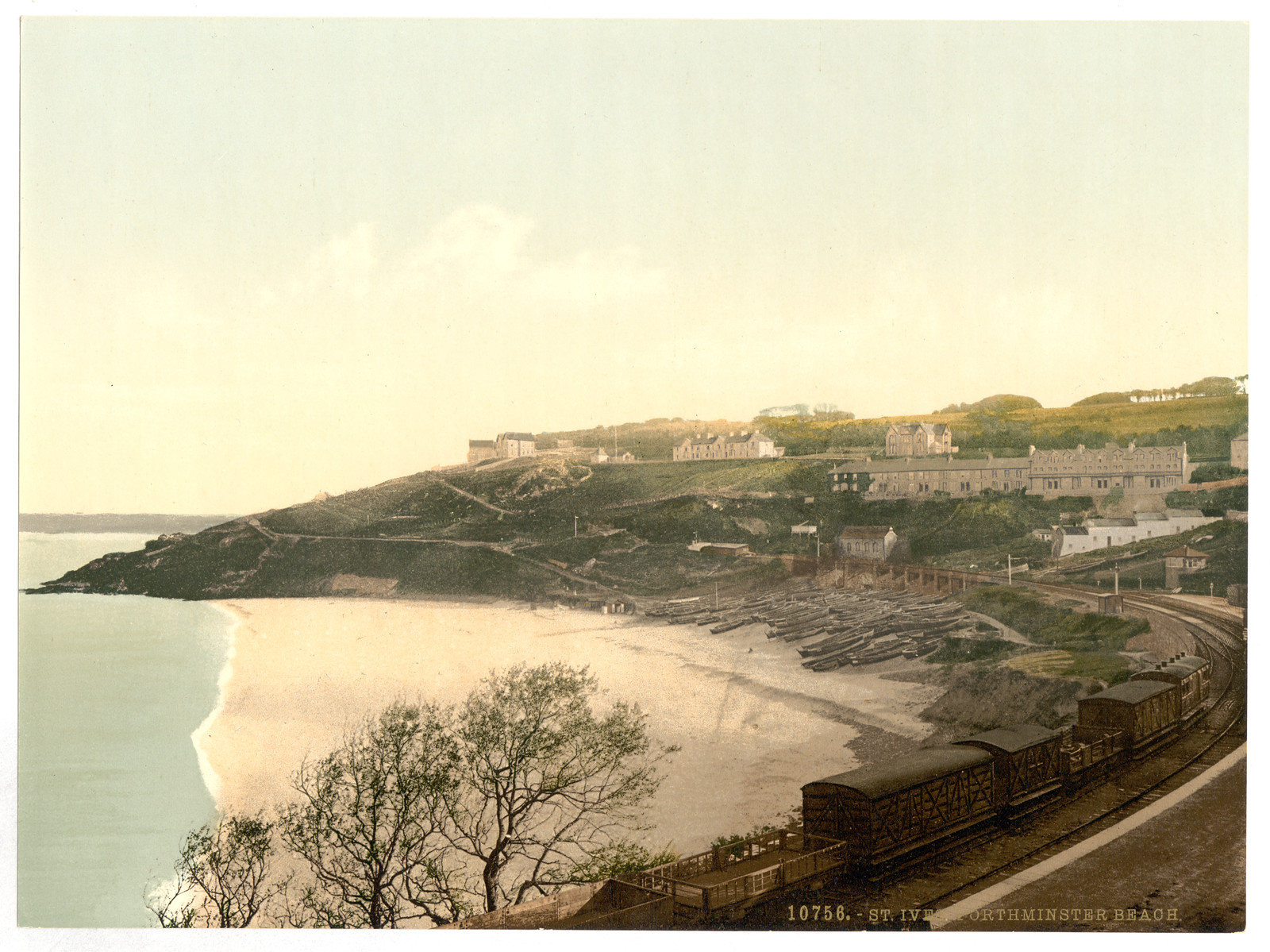 St. Ives Porthminster Beach Cornwall England, [between ca. 1890 and ca. 1900]. — historic print