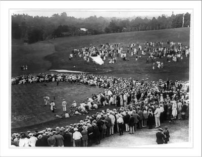 [Crowd watching golf match, Washington, D.C., area]