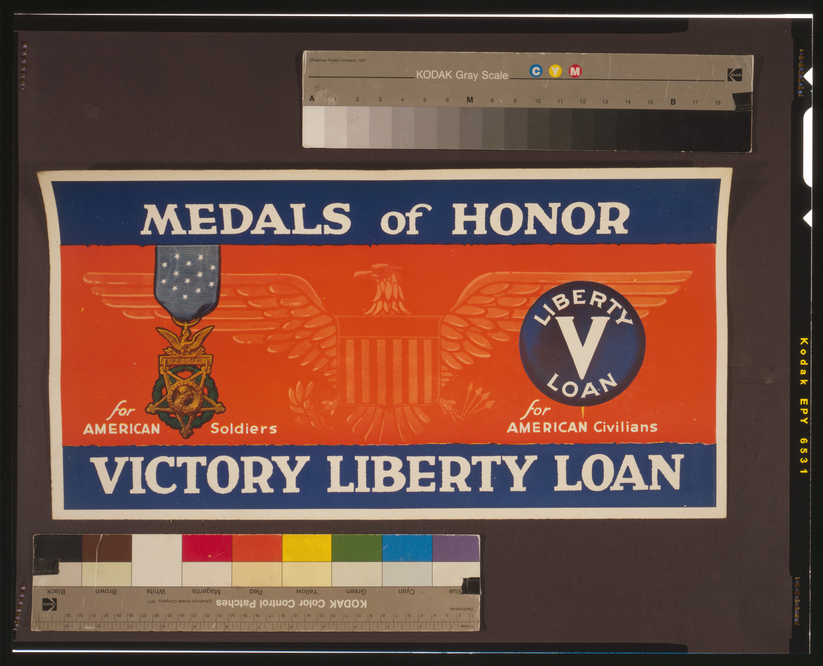 Medals of honor - Victory Liberty Loan For American soldiers - for American civilians., [1917] — vintage poster