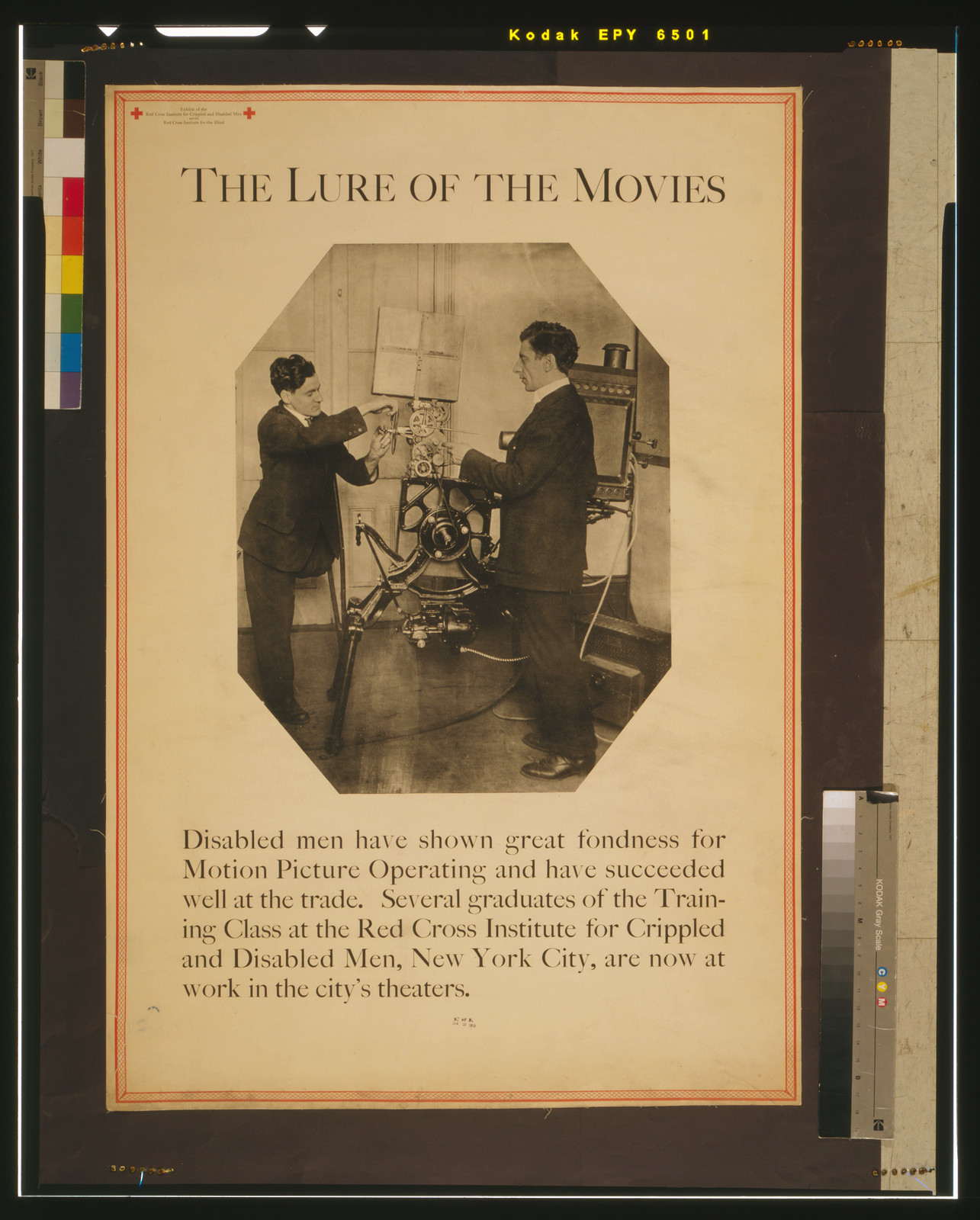 The lure of the movies, 1919 — vintage poster