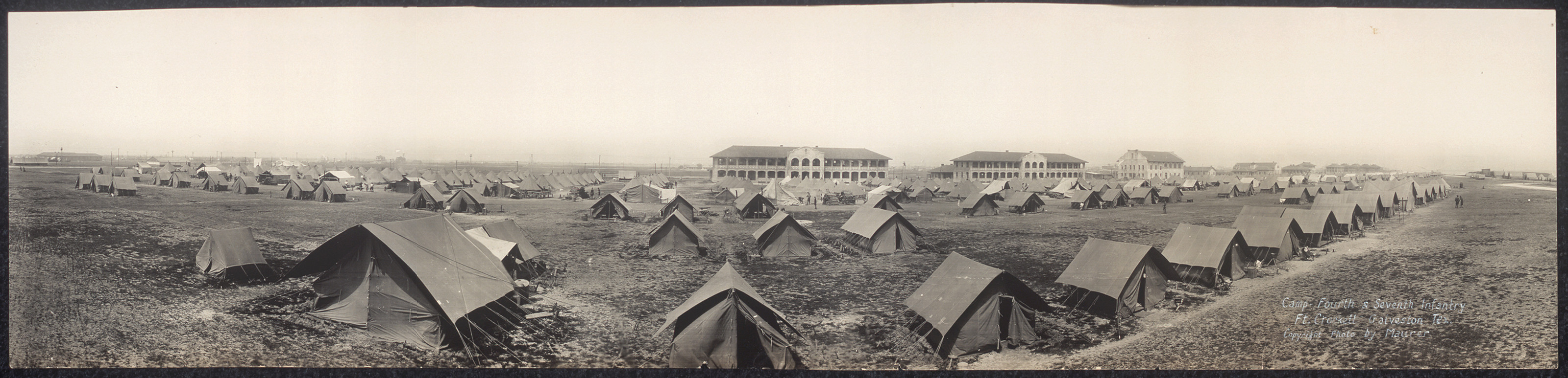 4th 7th Inf Ft. Crockett, Galveston, Texas, 1913, 1913 — historic image