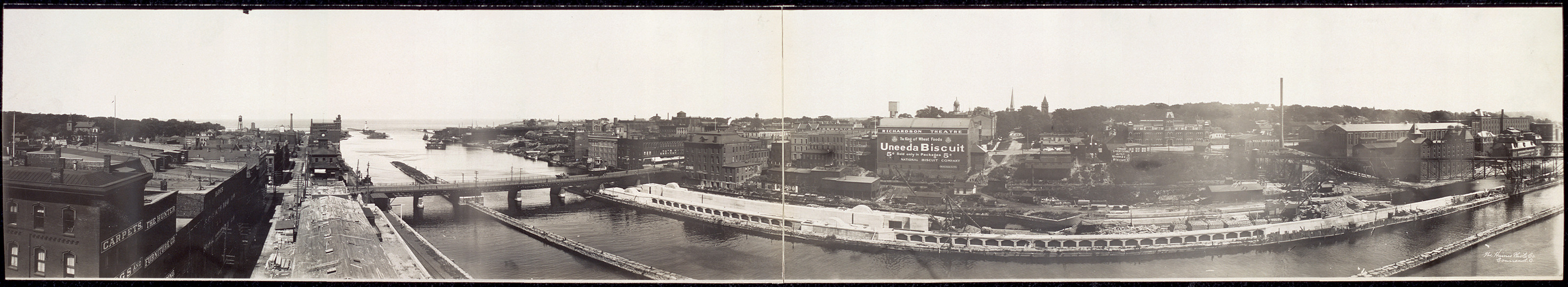 Panorama of Oswego, New York, 1909, 1909 — historic image