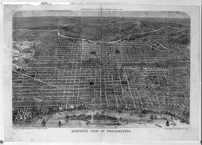 Bird's-eye view of Philadelphia