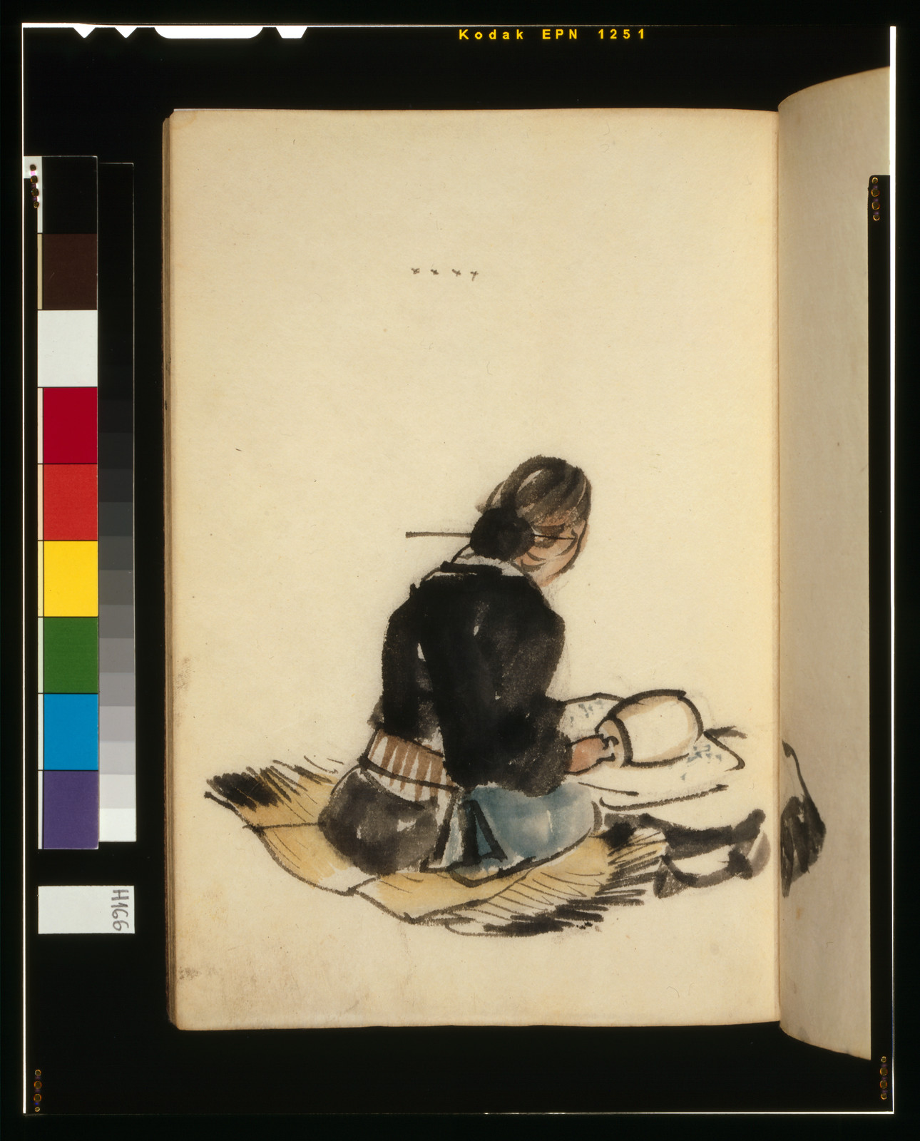 [Fulling cloth by moonlight] — historic drawing