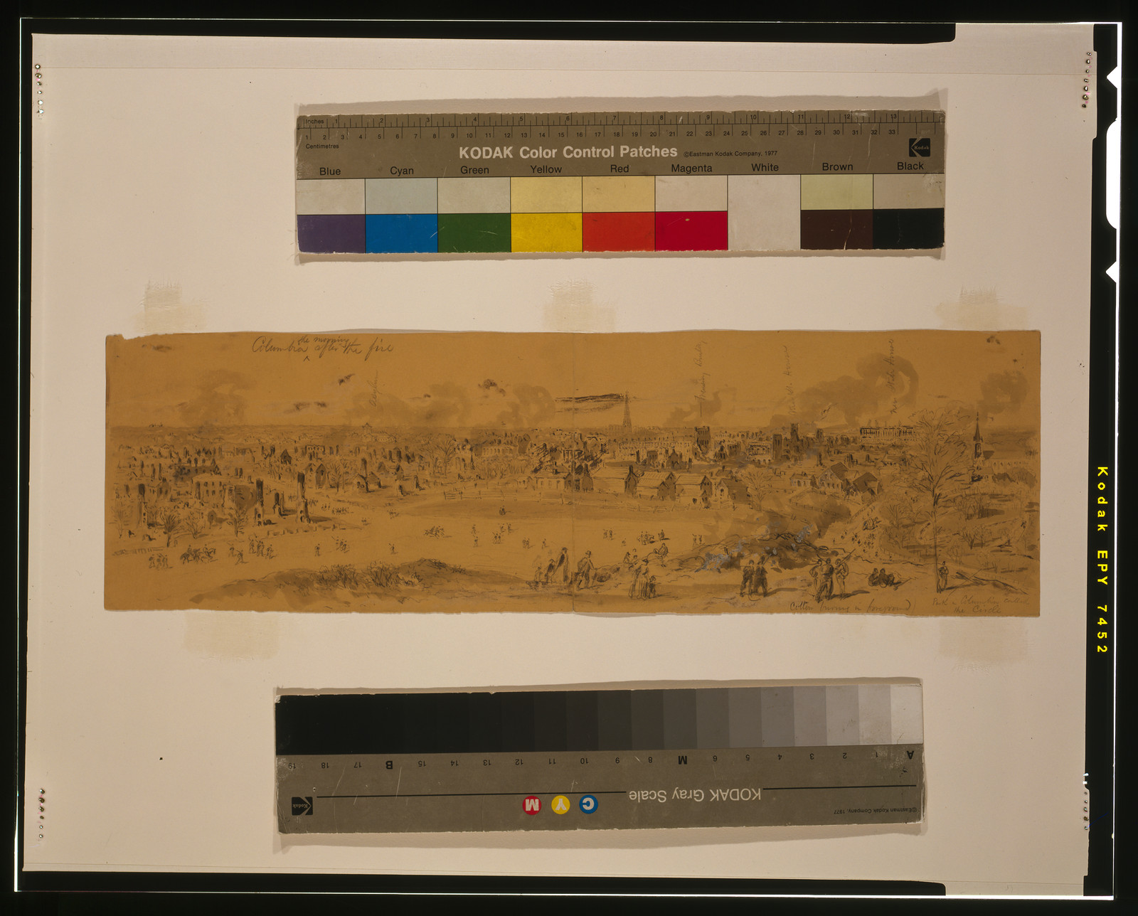 Columbia the morning after the fire, [1865 February 18] — historic drawing
