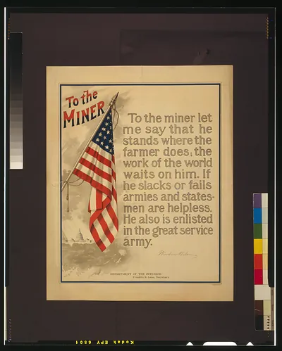 To the miner / J.L.R. ; A.B. Graha Co. Litho., Washington, D.C.