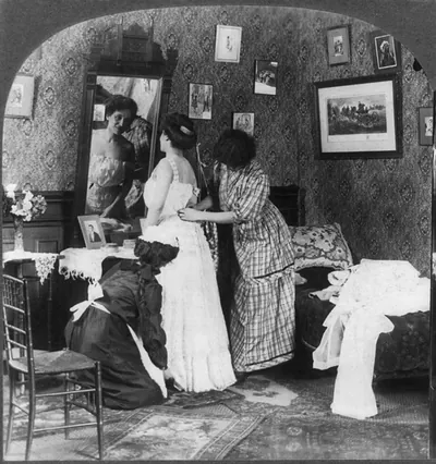 Dressing the bride