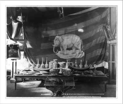 Centennial Exhibition, Philadelphia, 1876: Siamese display, Naval Exhibit