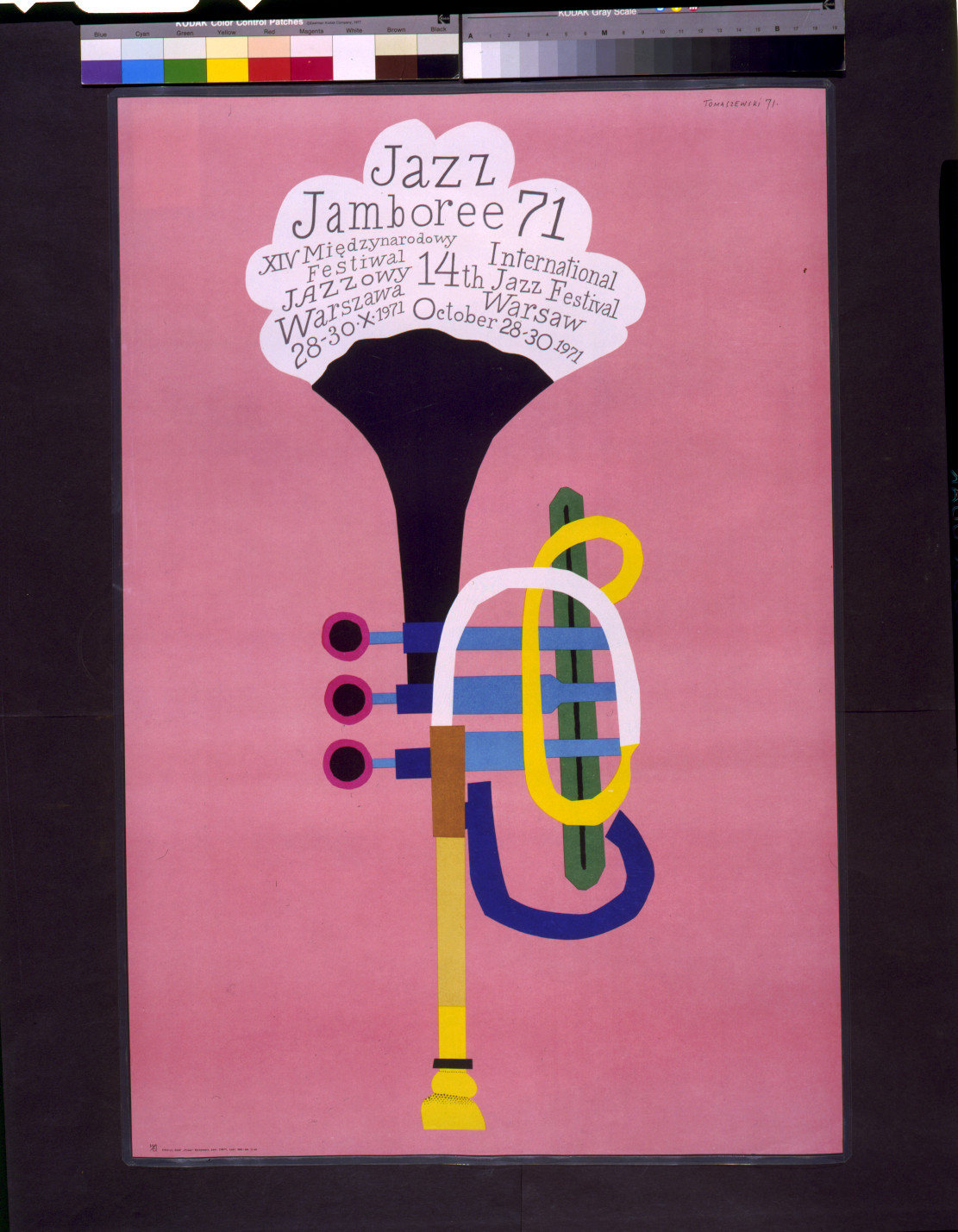 Jazz Jamboree 71--International 14th Festival, Warsaw, October 28-30, 1971 / Tomasewski., [19]71. — vintage poster