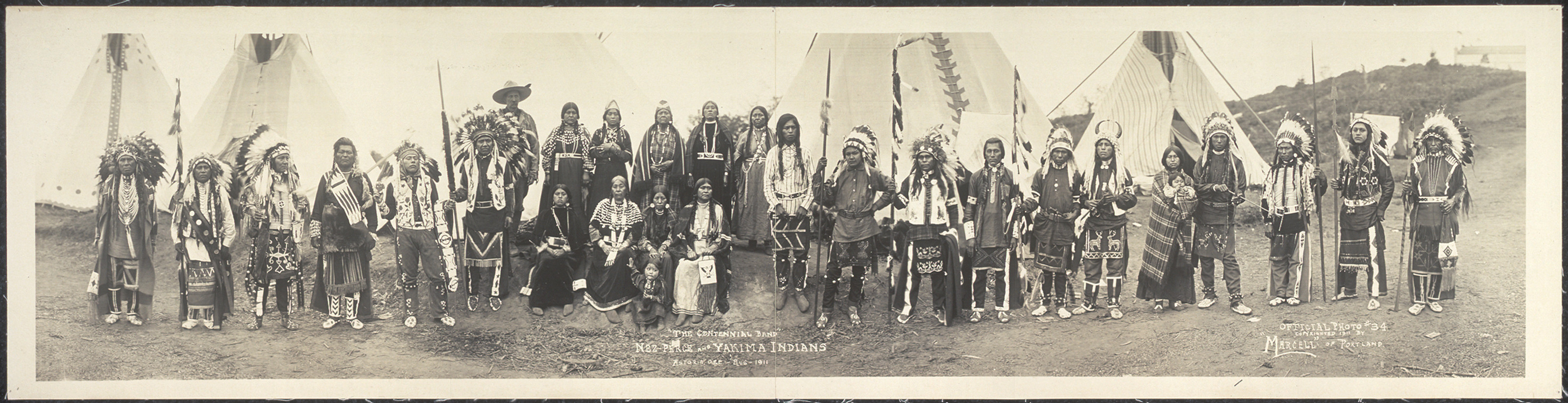 Nez-Perce Yakima Astoria Centn, Oregon, 1911, 1911 — historic image