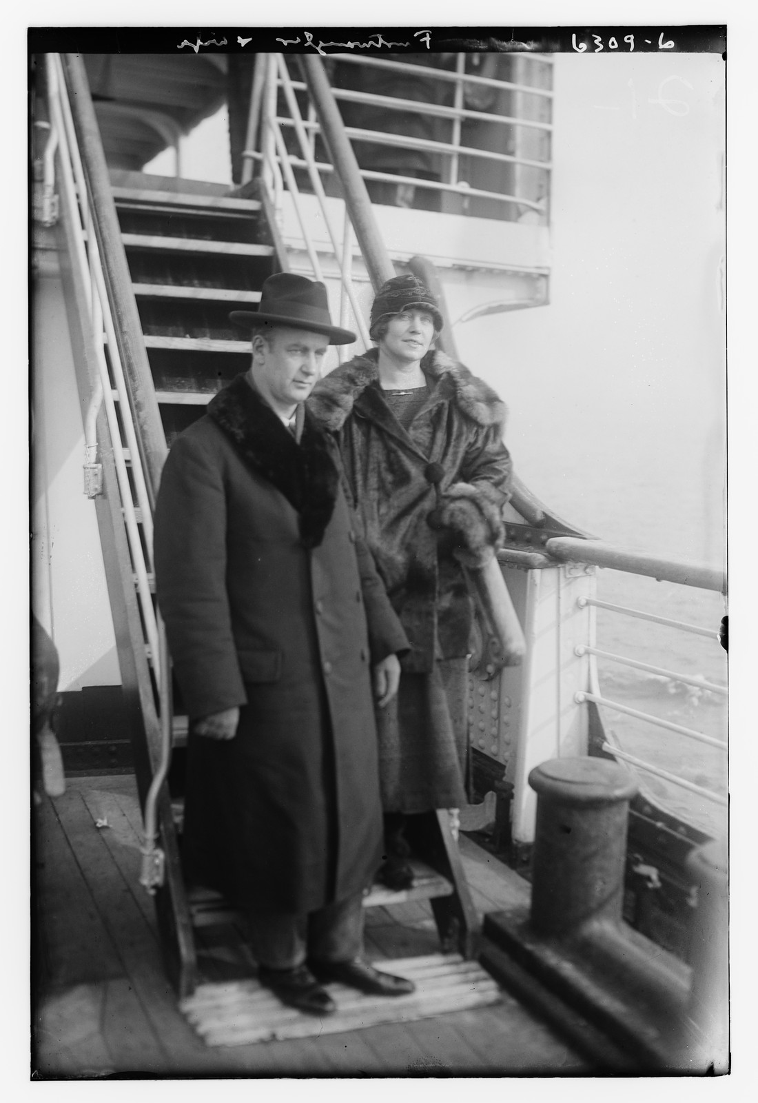 Furtwangler and wife, n/a — historic photograph