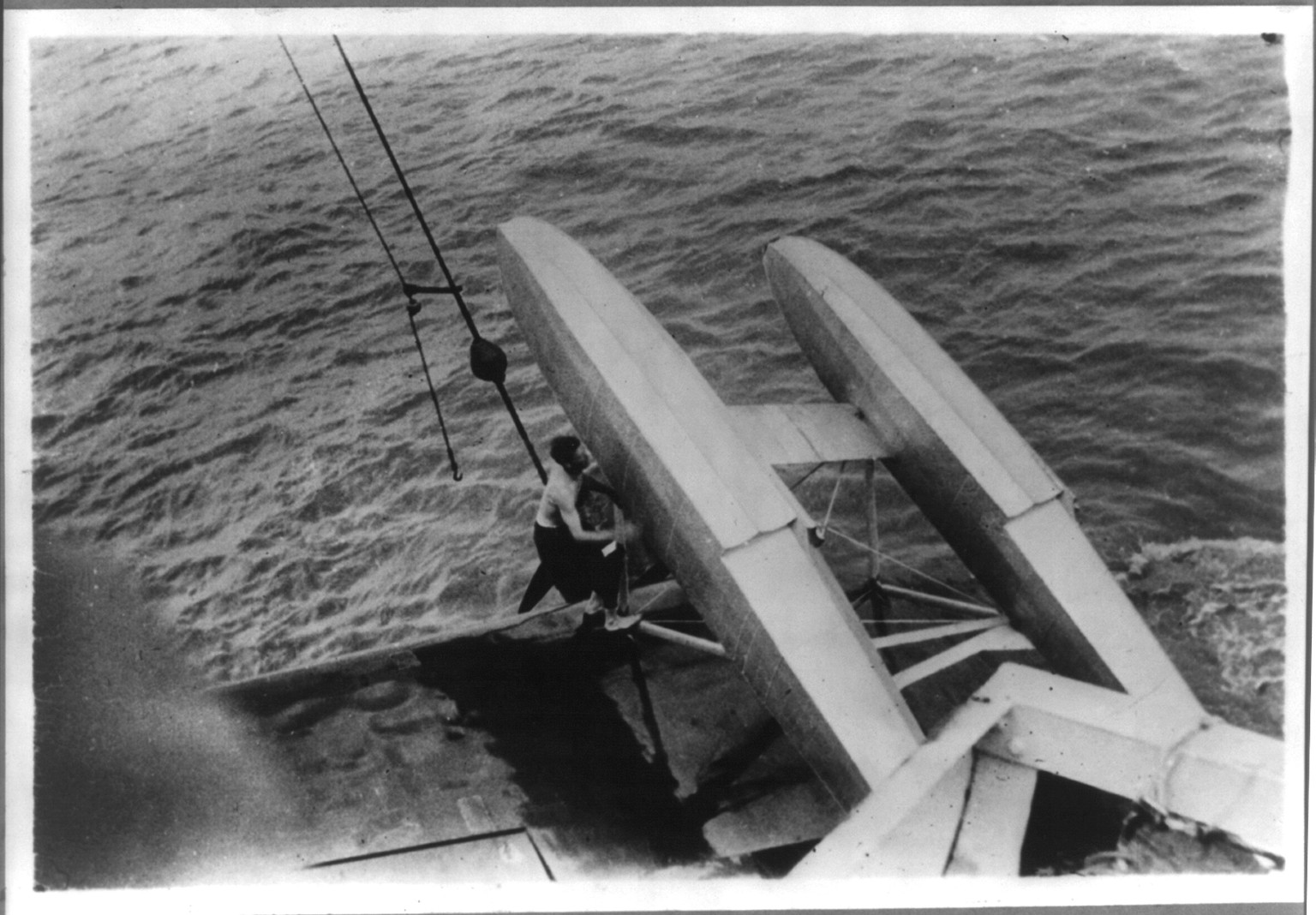 [Lindbergh's airplane after accident at Hankow, China, Oct. 3, 1931], c1931 Oct. 28. — historic photograph