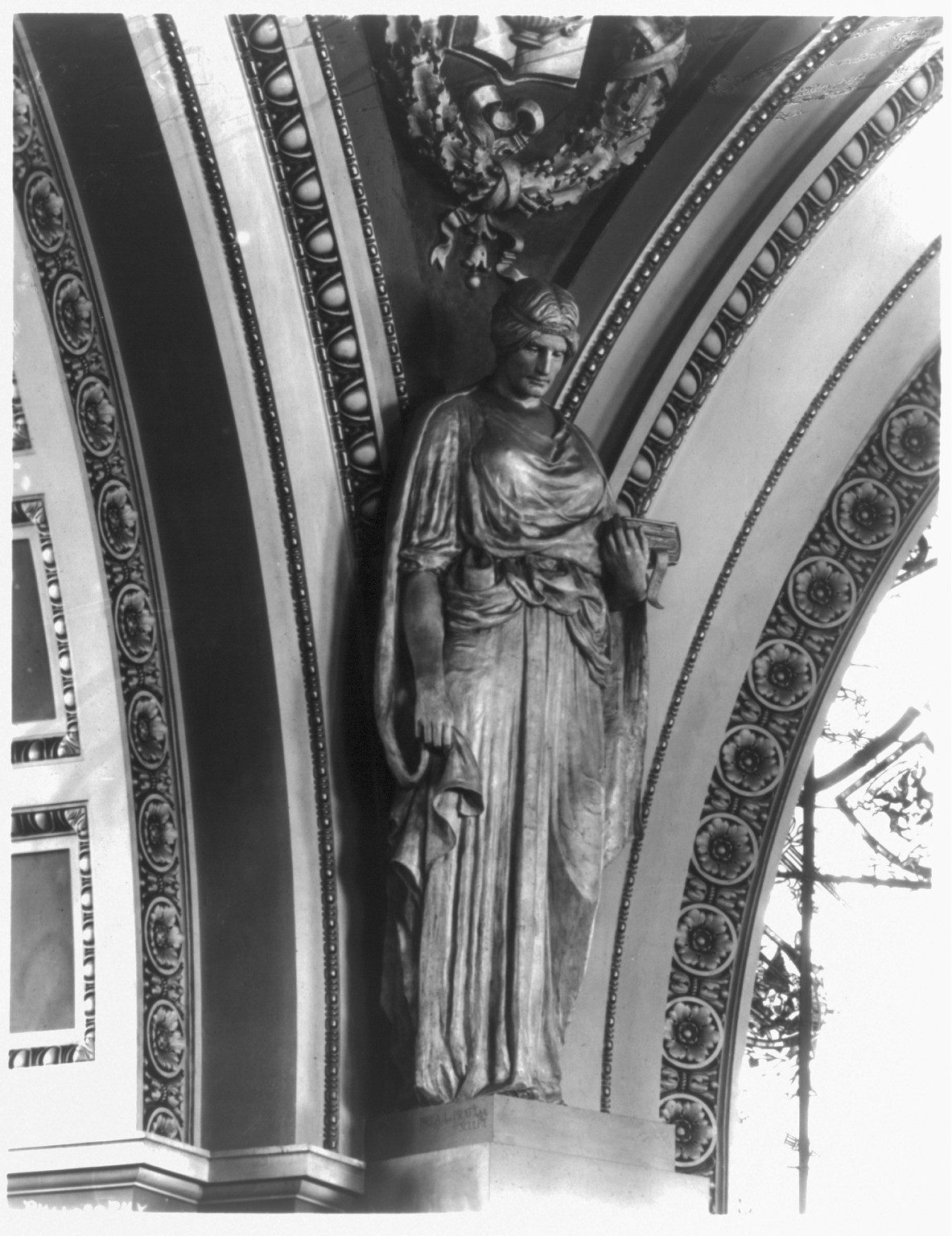 [Library of Congress - symbolic figure of Philosophy] — historic photograph
